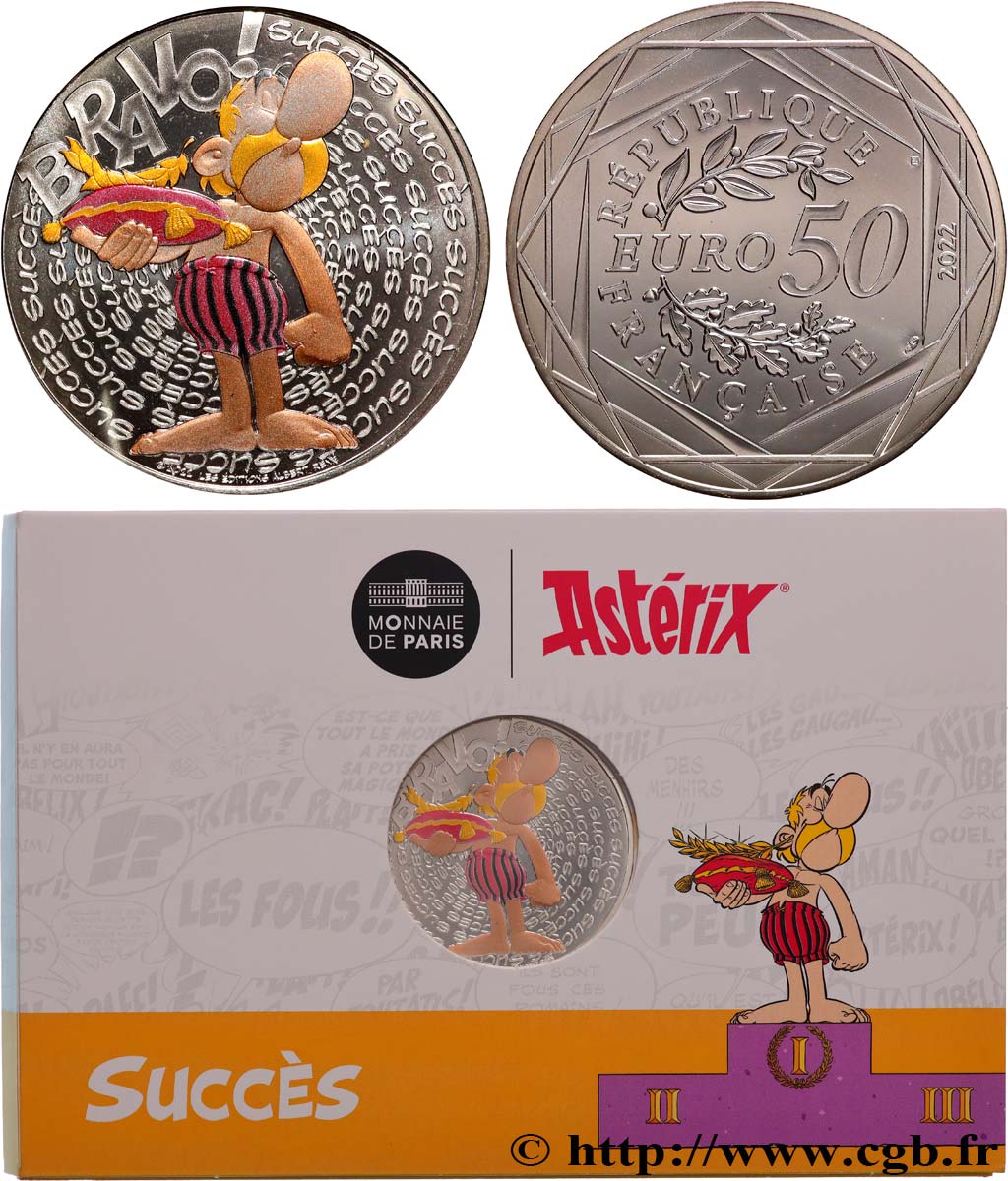 FRANCE 50 Euro ASTÉRIX - SUCCÈS  2022 MS