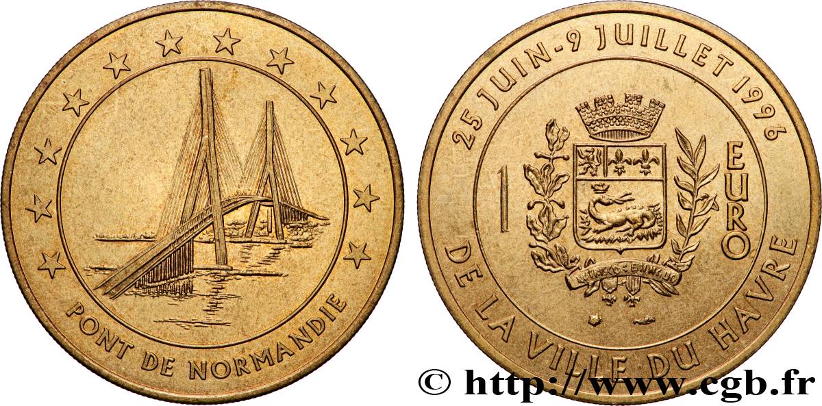 FRANCIA 1 Euro du Havre (25 juin - 9 juillet 1996) 1996 MS