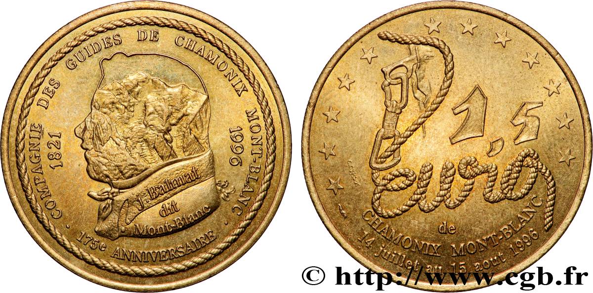 FRANCE 1,5 Euro de Chamonix Mont-Blanc (14 juillet - 15 août 1996) 1996 SPL