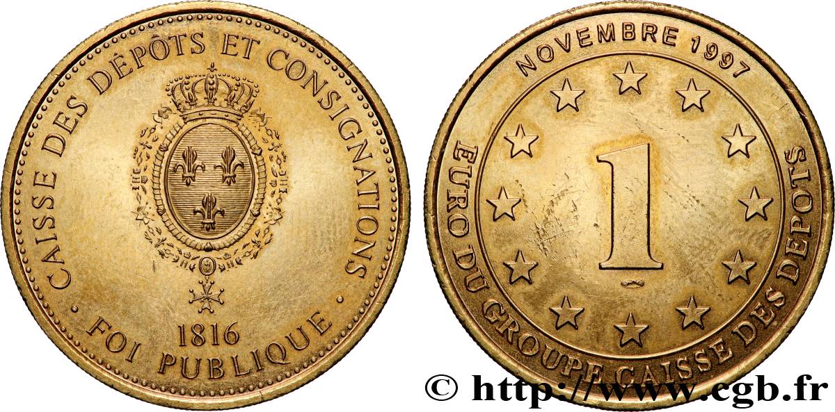 FRANCE 1 Euro du groupe Caisse des dépôts 1997 MS
