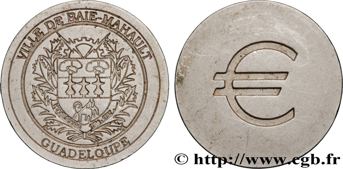 FRANCE 1 Euro Baie Mahault (Guadeloupe) n.d. MS