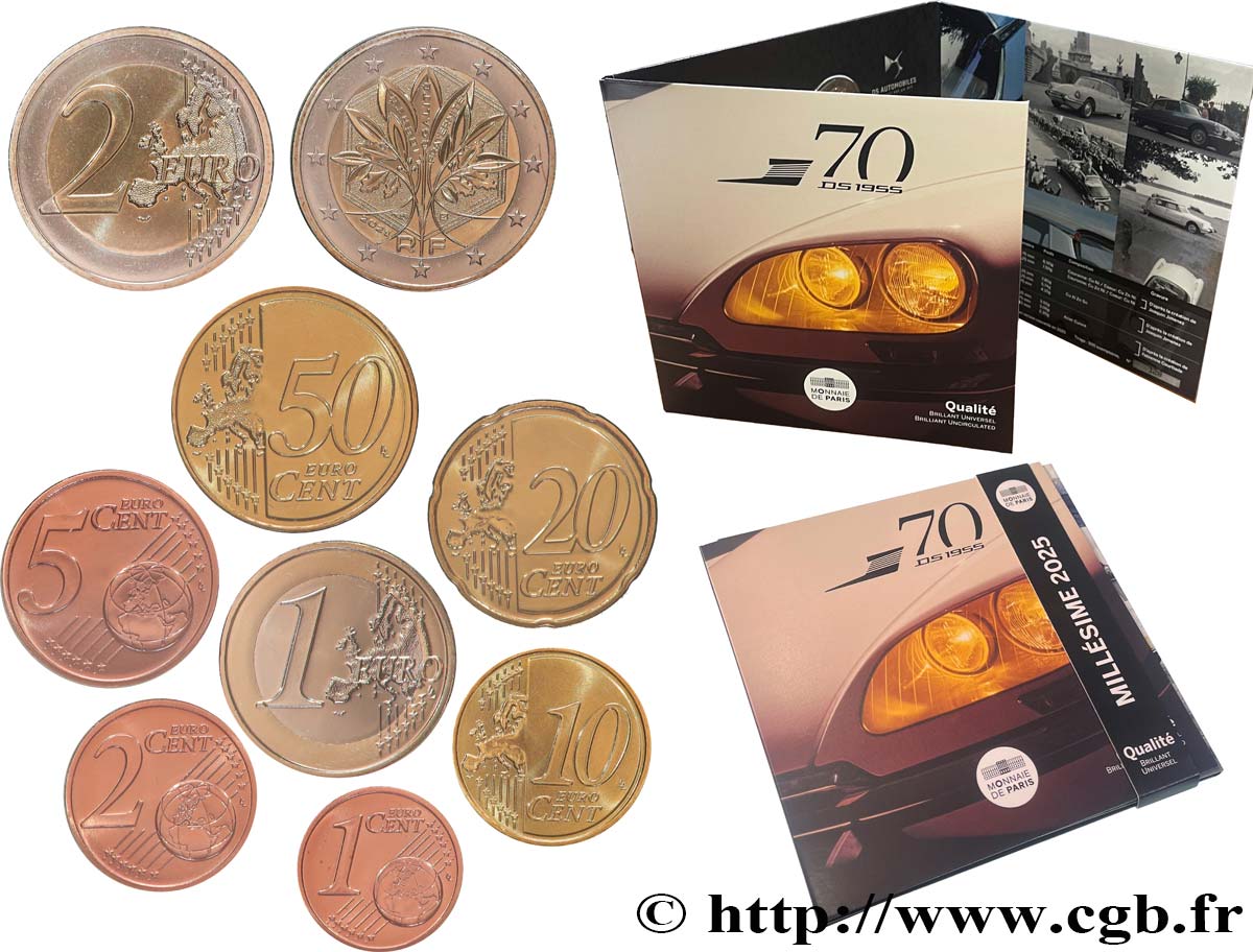FRANCE SÉRIE Euro BRILLANT UNIVERSEL - DS 2025 BU