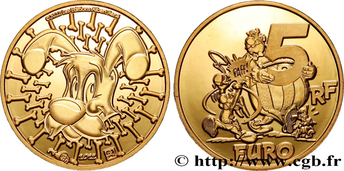 FRANCE BELLE EPREUVE 5 Euro (or) IDÉFIX 2021 BE
