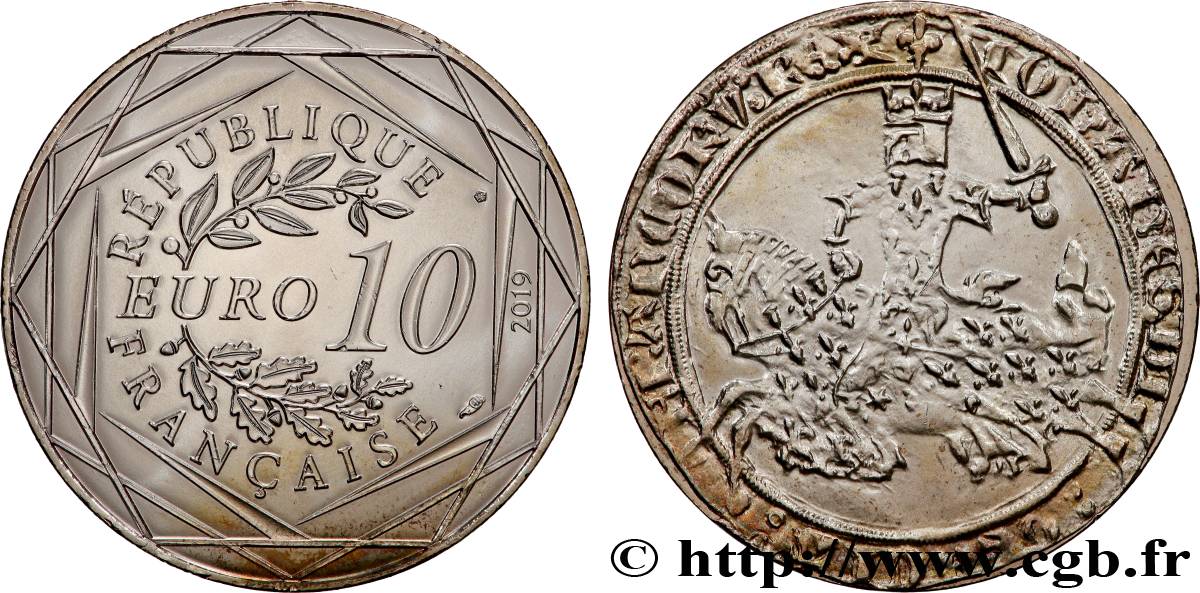 FRANCE 10 EURO LA GUERRE DE CENT ANS 2019 MS