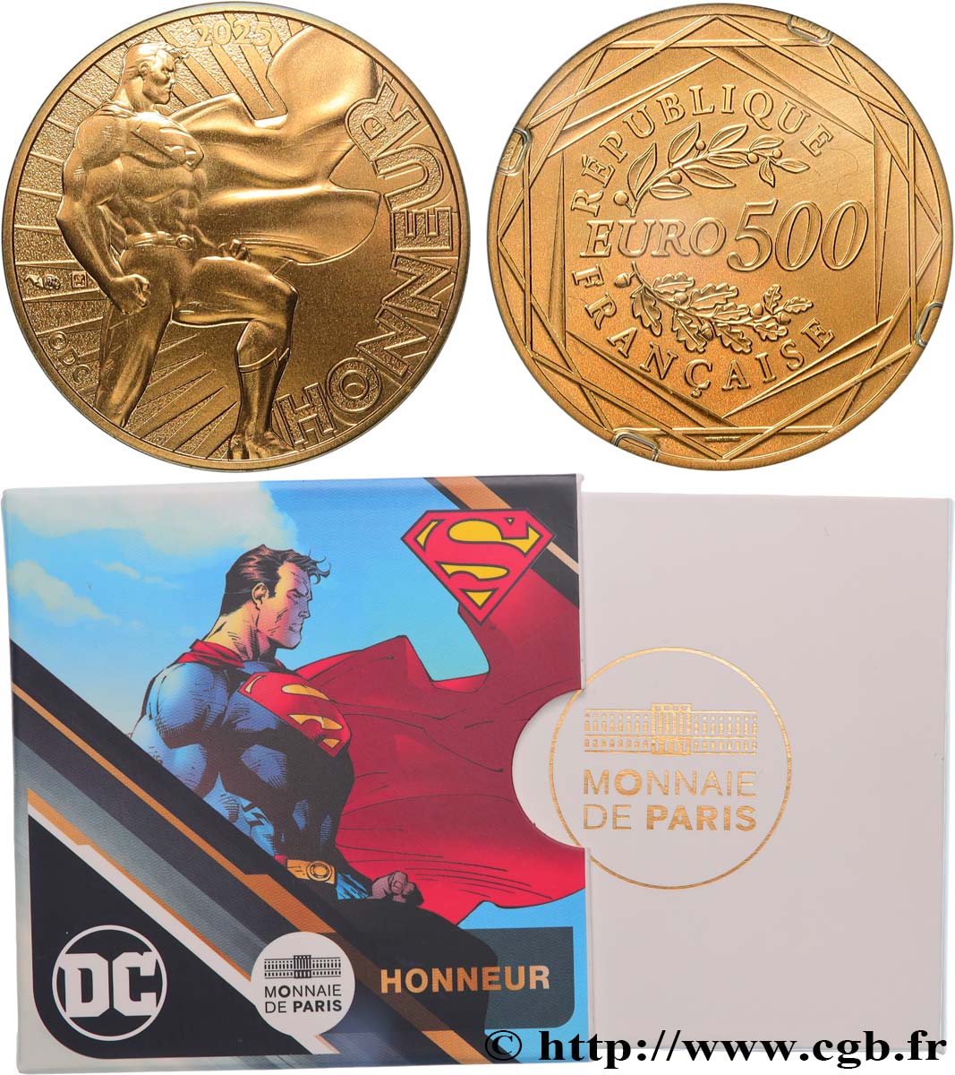 FRANCE 500 Euro JUSTICE LEAGUE - HONNEUR 2025 BU