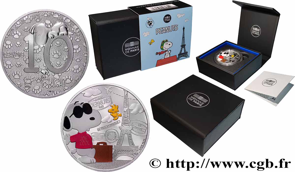 FRANCE Belle Epreuve 10 Euro 75 ANS DE SNOOPY 2025 Proof set