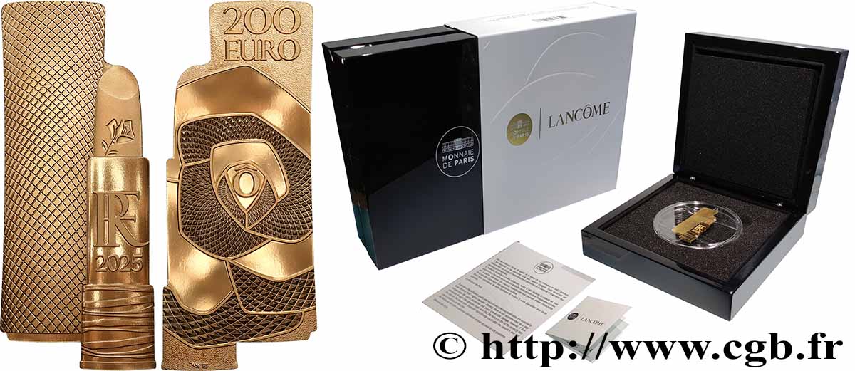 FRANCE BELLE EPREUVE 200 Euro (or 1 oz) LANCÔME 2025 Proof set
