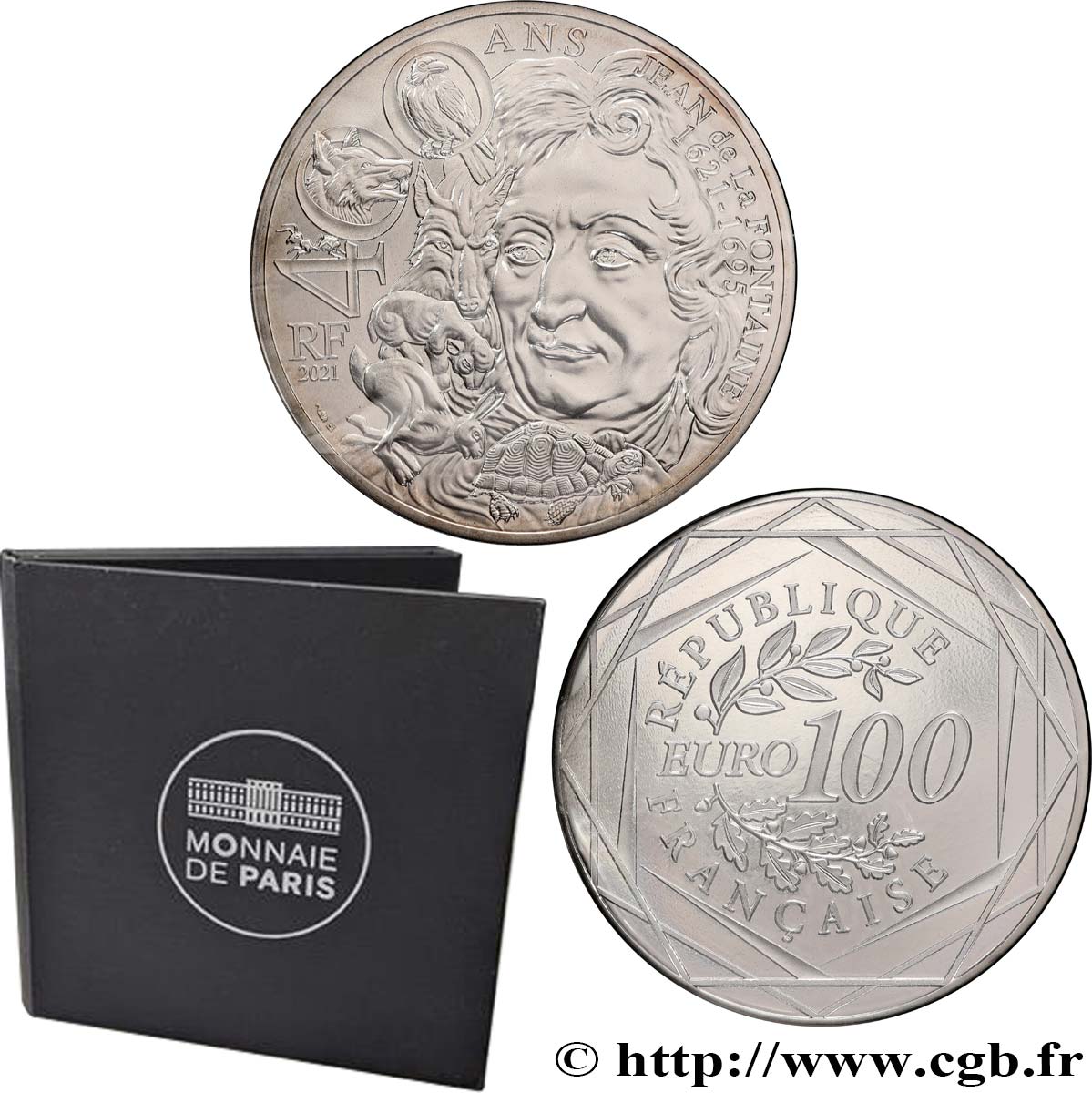 FRANCE 100 Euro JEAN DE LA FONTAINE 2021 MS