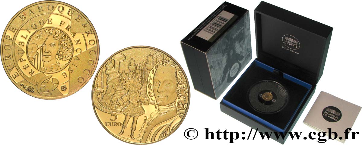 FRANCE Belle Épreuve 5 Euro EUROPA - ÉPOQUE BAROQUE ET ROCOCO 2018 BE
