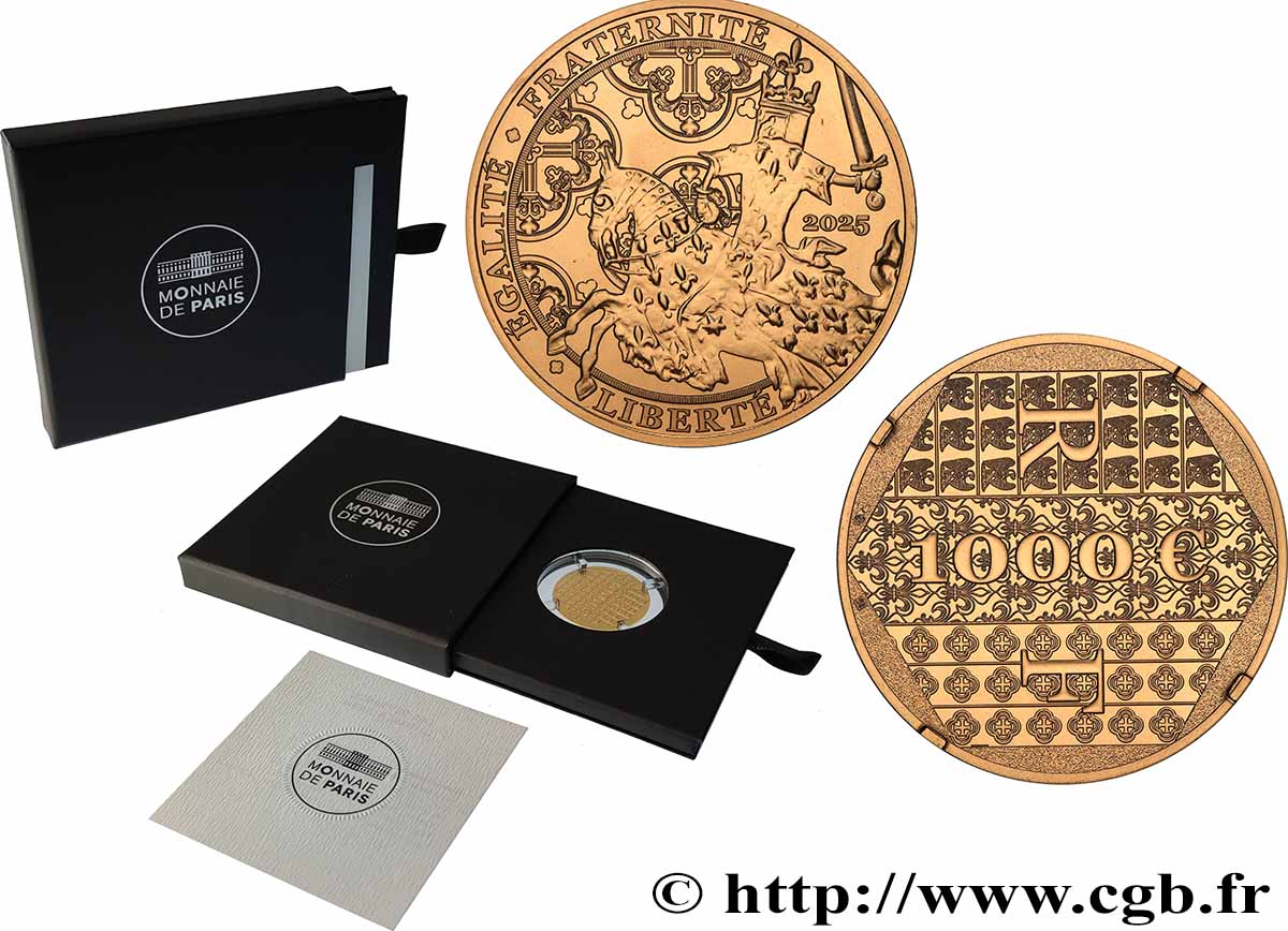 FRANCE 1000 Euro LE FRANC A CHEVAL 2025 FDC