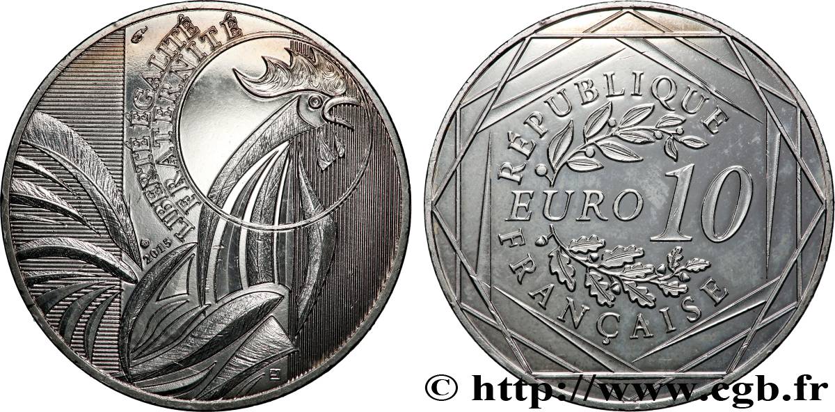 FRANCE 10 Euro COQ 2015 SPL