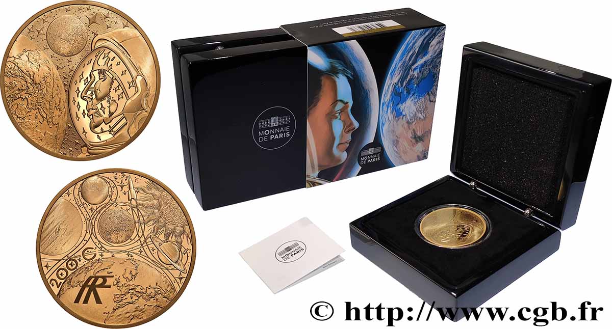 FRANCE BELLE EPREUVE 1 oz - 200 Euro L’ODYSSÉE SPATIALE AVEC THOMAS PESQUET 2025 BE