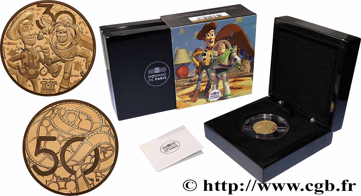FRANCE BELLE EPREUVE 50 Euro (1/4 oz or) TOYS STORY 2025 BE