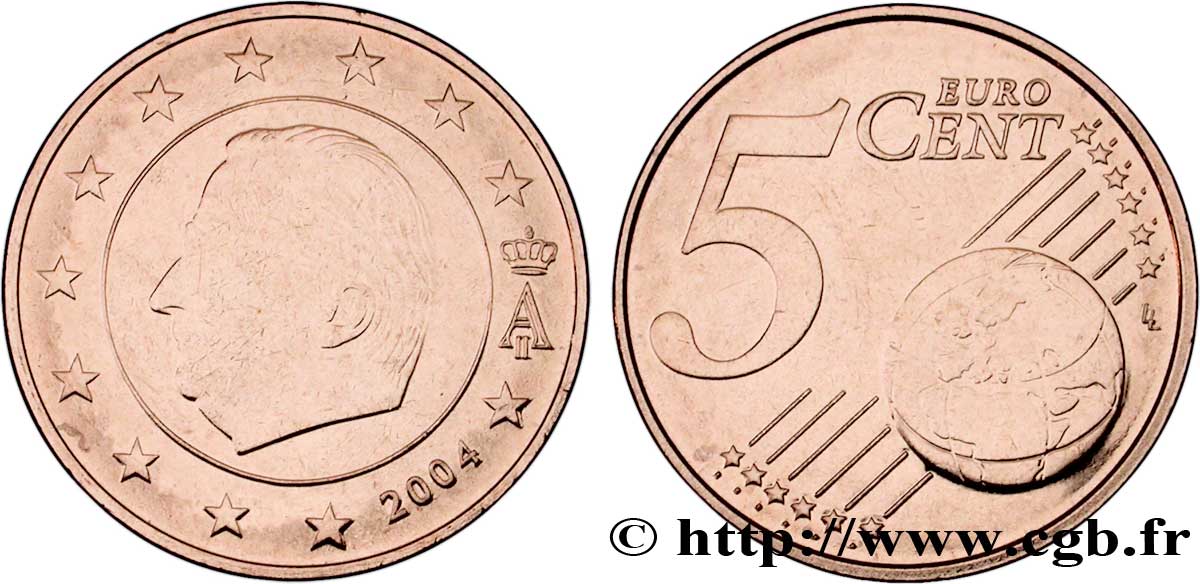 BELGIQUE 5 Cent ALBERT II 2004 SPL63