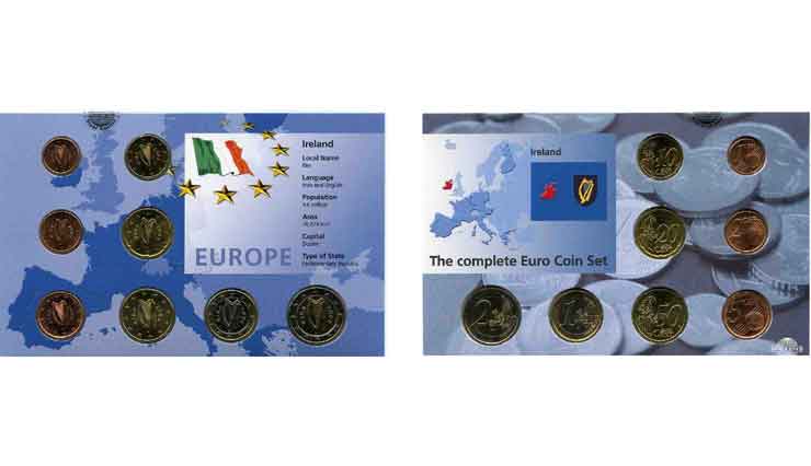 IRLANDE SET COMPLET DES 8 PIÈCES EURO 2002 SPL63