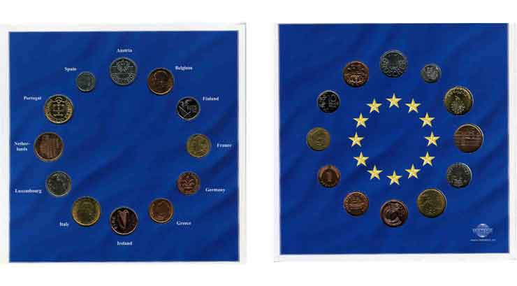 EUROPA SET Les dernières pièces nationales  n.d. MS63