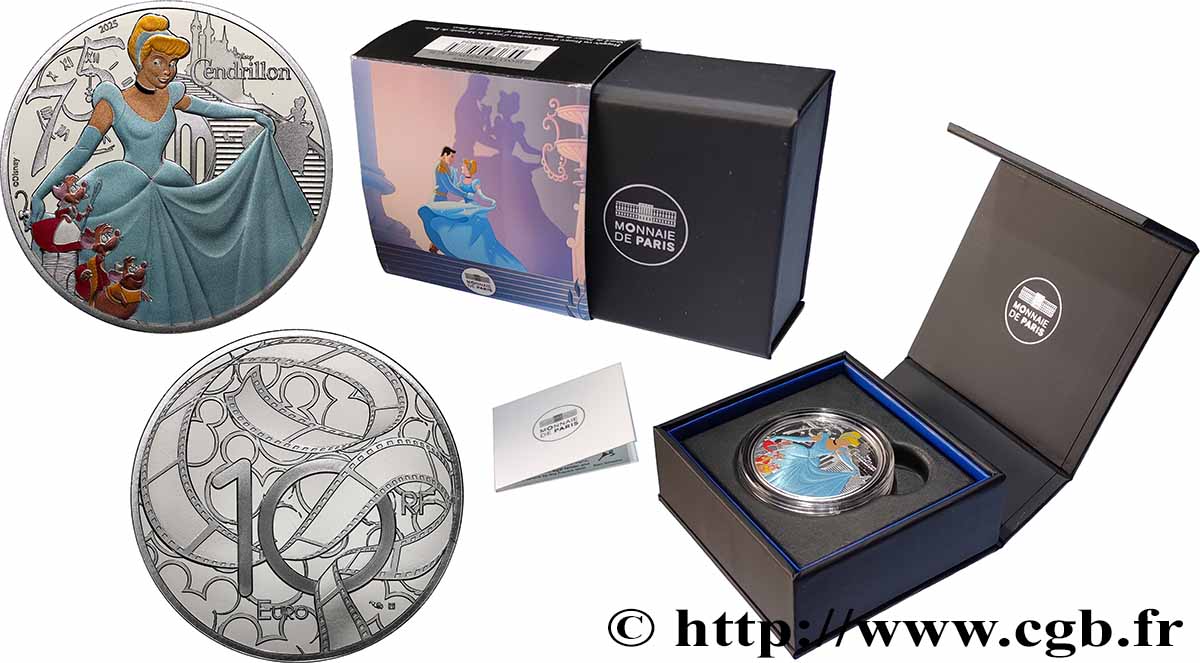 FRANCE BELLE EPREUVE 10 Euro CENDRILLON 2025 BE