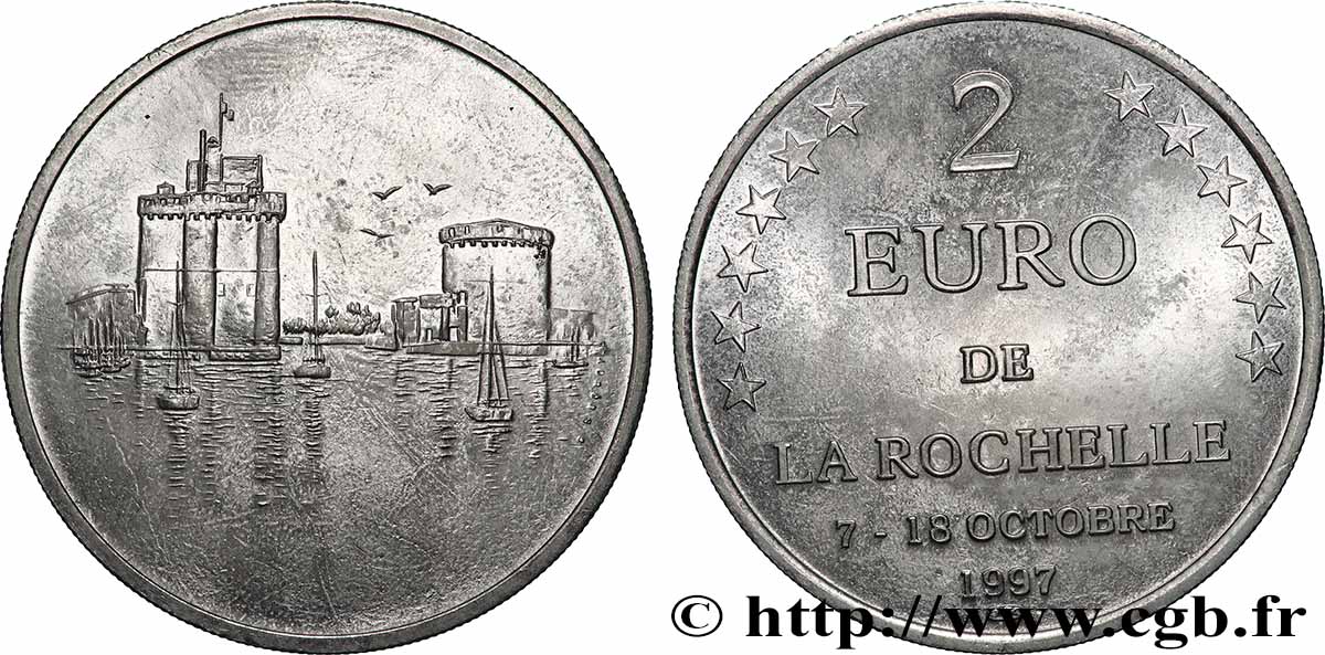 FRANKREICH 2 Euro de La Rochelle (7 - 18 octobre 1997) 1997