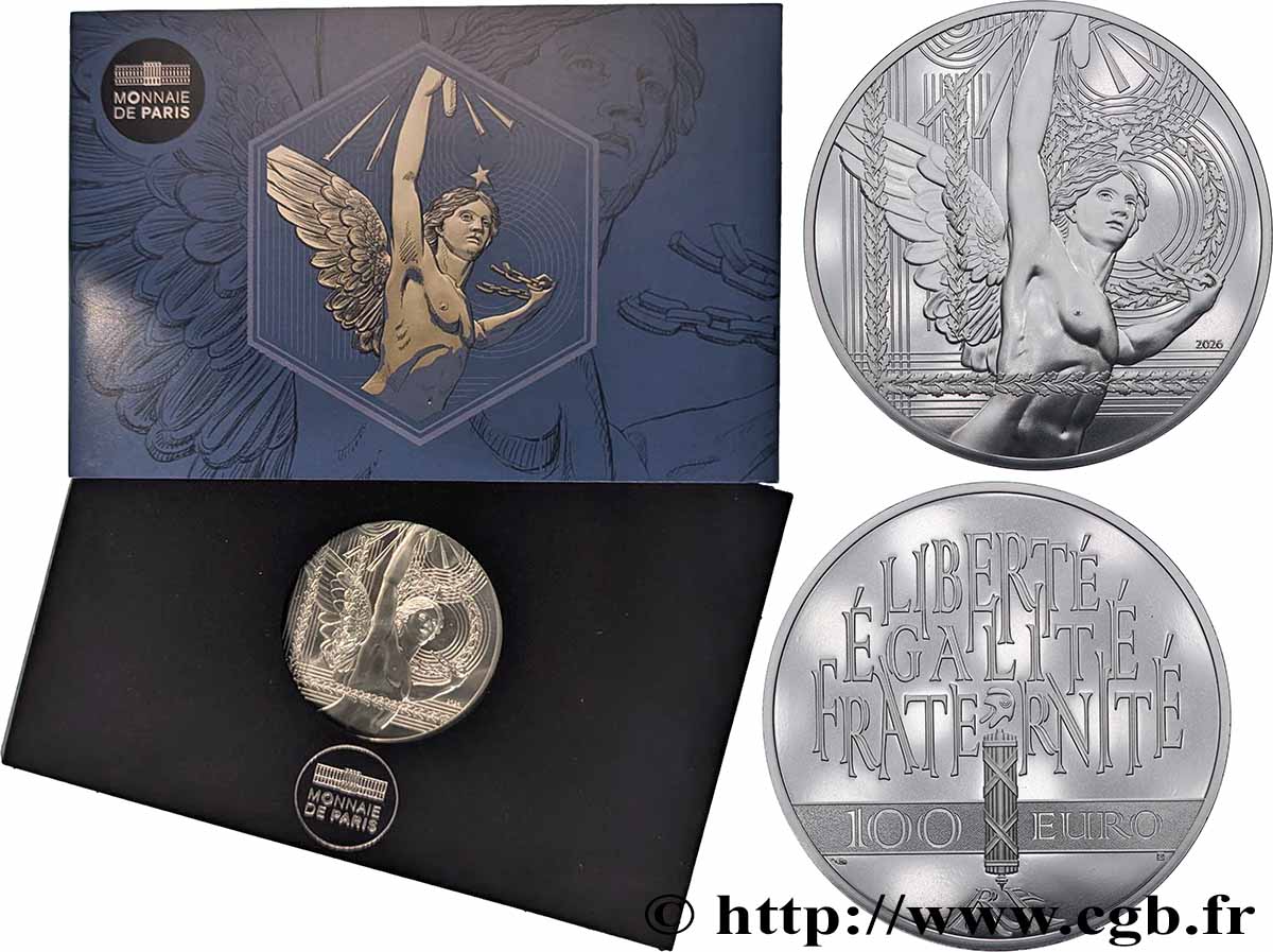FRANCE 100 Euro - LE GÉNIE DE LA LIBERTÉ 2025 BU