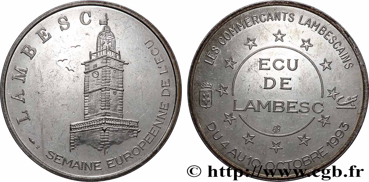 FRANCIA 2 Écu de Lambesc (4 - 10 octobre 1993) 1993 EBC