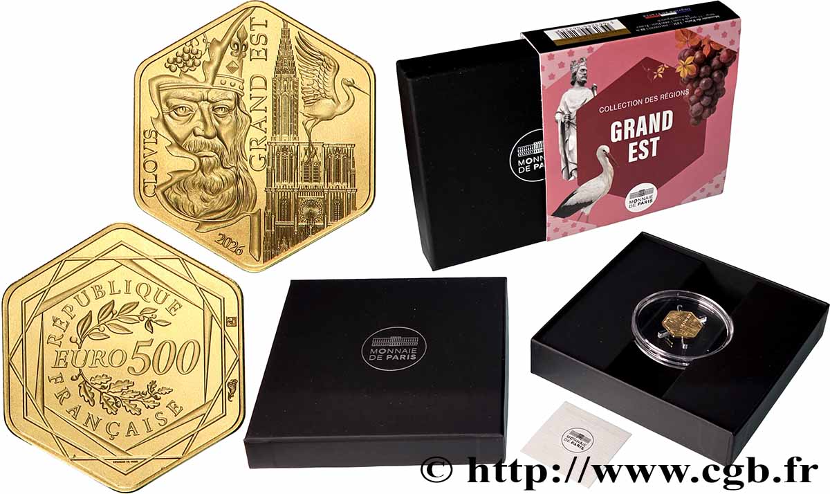 FRANCE 500 Euro RÉGIONS - GRAND EST 2026 BU