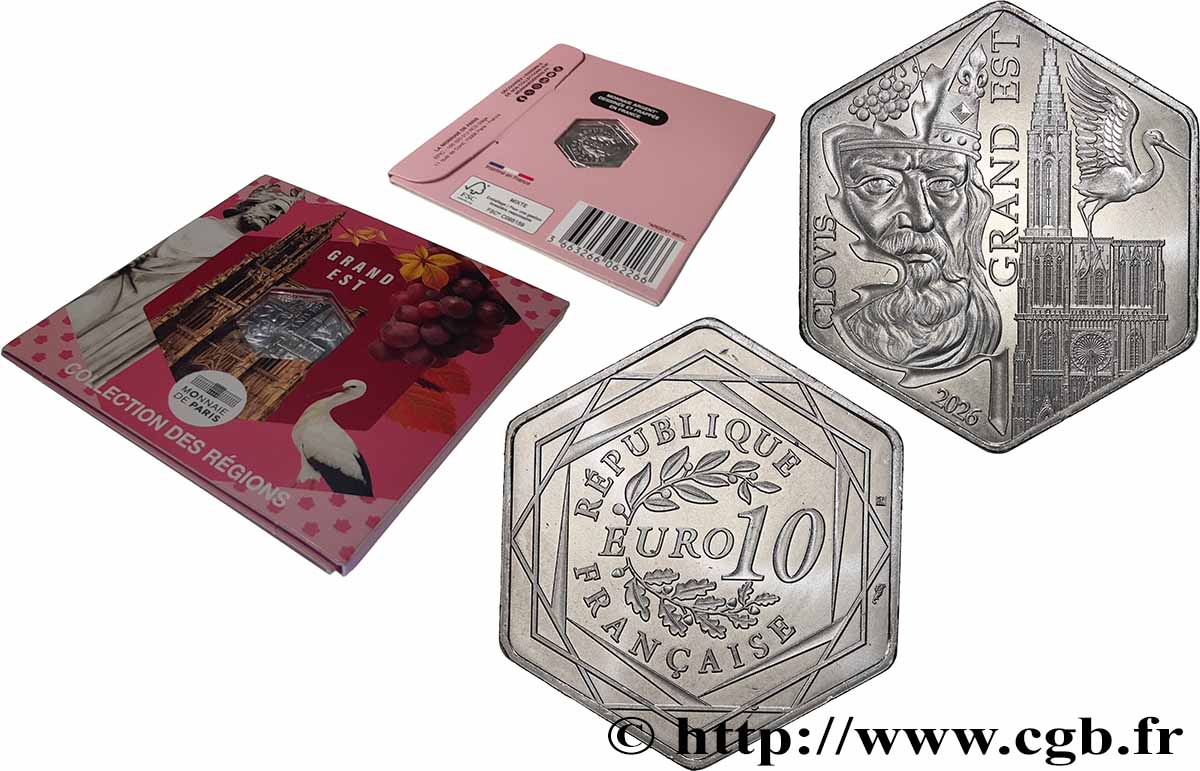 FRANCE 10 Euro RÉGIONS - GRAND EST 2026 FDC