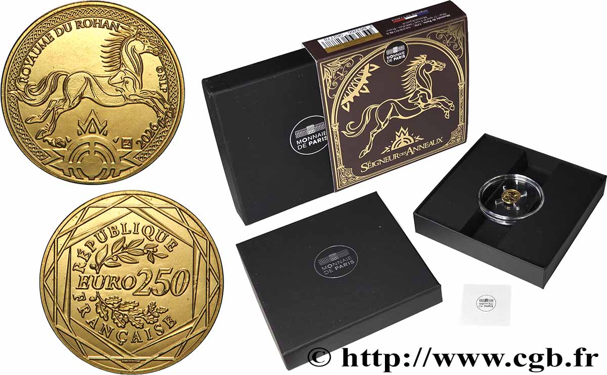 FRANCIA 250 Euro LE SEIGNEUR DES ANNEAUX - LE CHEVAL DU ROHAN 2026 BU