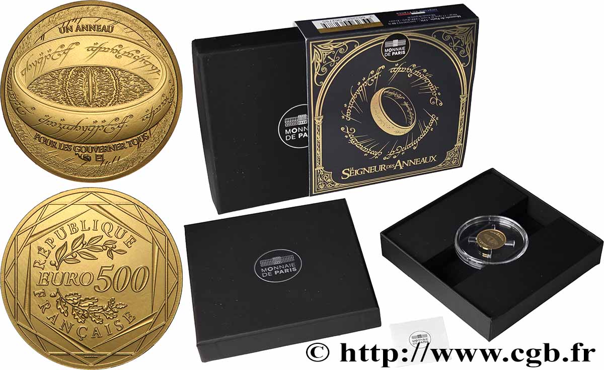 FRANCE 500 Euro LE SEIGNEUR DES ANNEAUX - L’ANNEAU UNIQUE 2026 BU