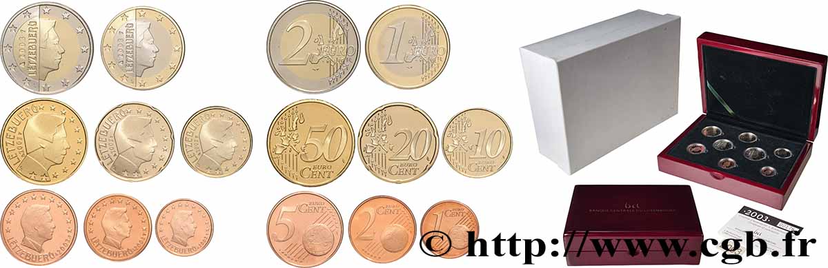 LUXEMBOURG COFFRET Euro BELLE ÉPREUVE 2003 Proof set