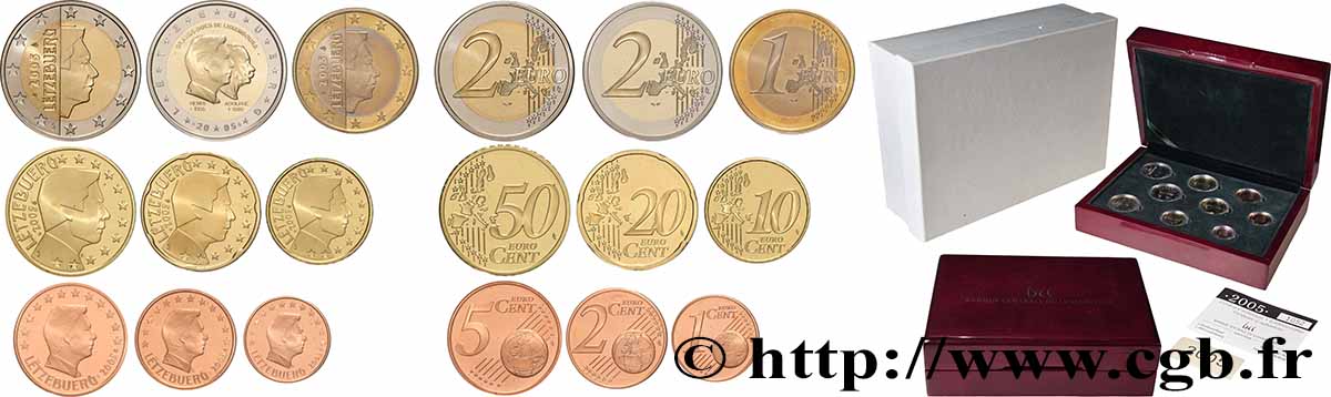LUXEMBOURG COFFRET Euro BELLE ÉPREUVE 2005 BE