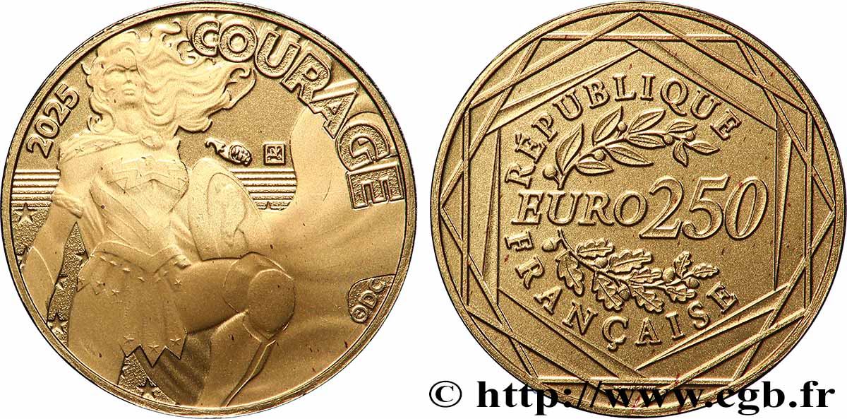FRANCE 250 Euro WONDER WOMAN 2025 BU
