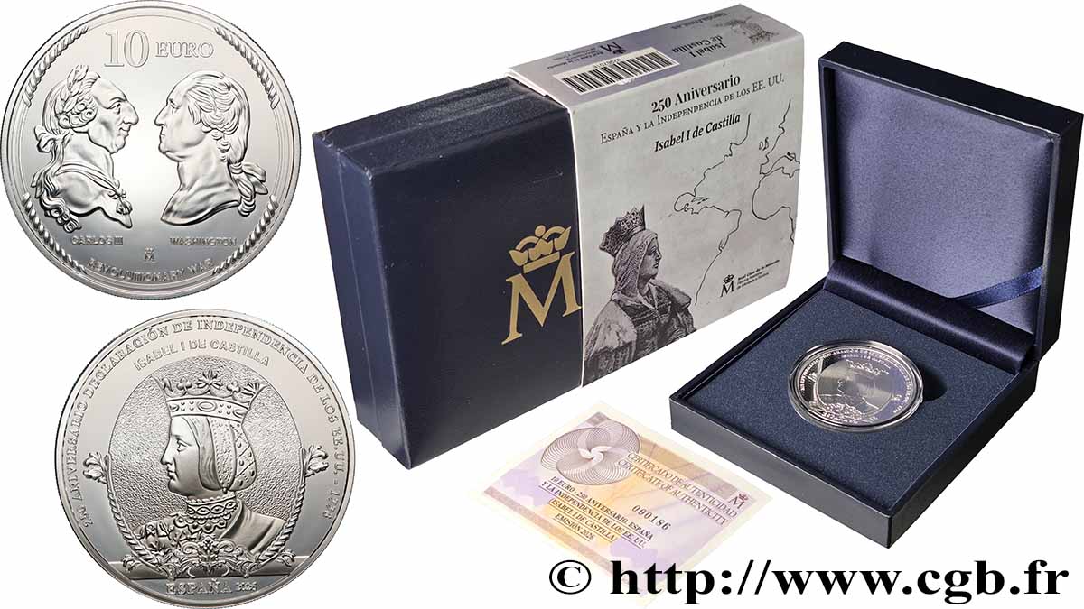 ESPAGNE BELLE EPREUVE 10 Euro ISABELLE DE CASTILLE 2026 BE