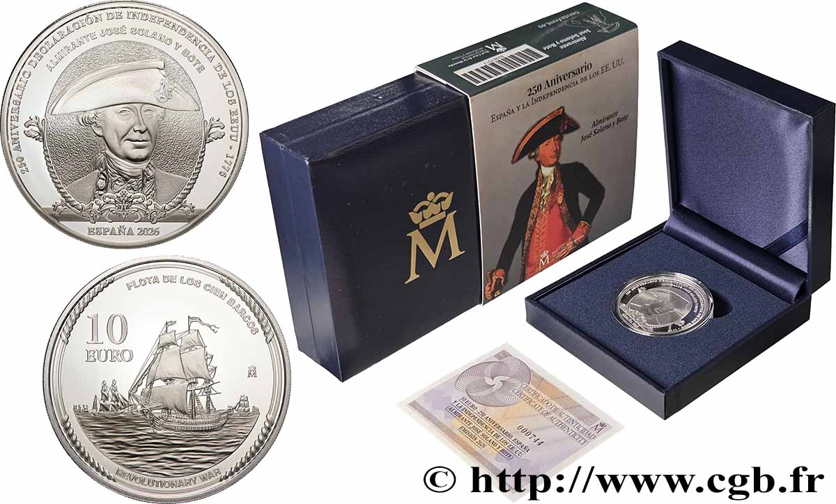 ESPAGNE BELLE EPREUVE 10 Euro JOSE SOLANO Y BOTE 2026 BE