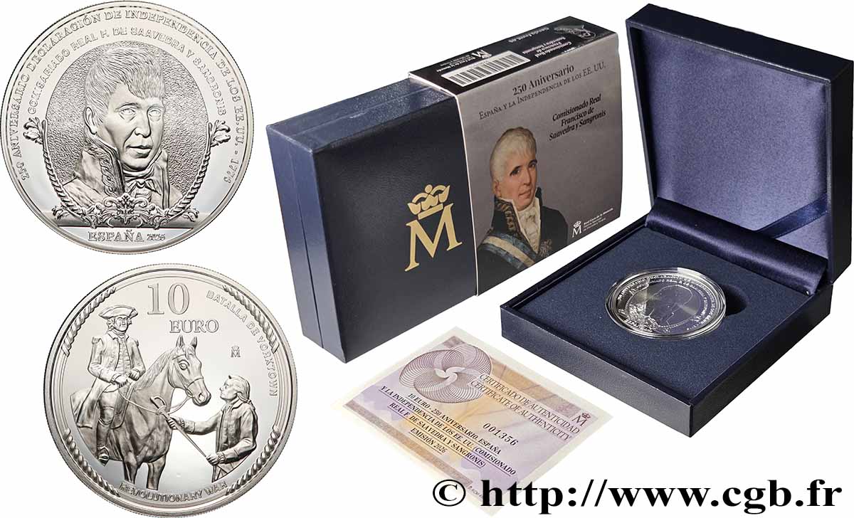 ESPAGNE BELLE EPREUVE 10 Euro FRANCISCO DE SAAVEDRA Y SANGRONIS 2026 BE