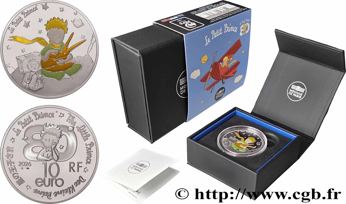 FRANCE BELLE EPREUVE 10 Euro 80 ANS DU PETIT PRINCE - LE RENARD 2026 BE