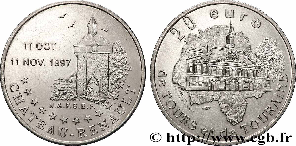 FRANCE 20 Euro de Chateau-Renault (11 oct. - 11 nov. 1997) 1997 SUP