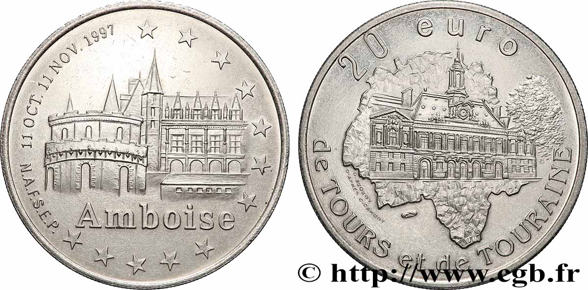 FRANCE 20 Euro de Amboise (11 oct. - 11 nov. 1997) 1997 SUP