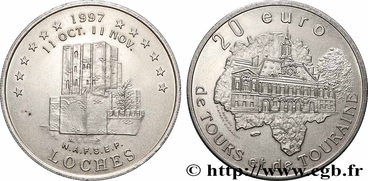 FRANCE 20 Euro de Loches (11 oct. 11 nov 1997) 1997 SPL