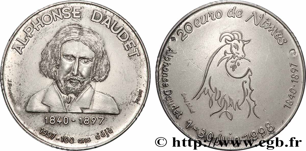 FRANCE 20 Euro de Nîmes (1 - 30 Juin 1998) 1998 SUP