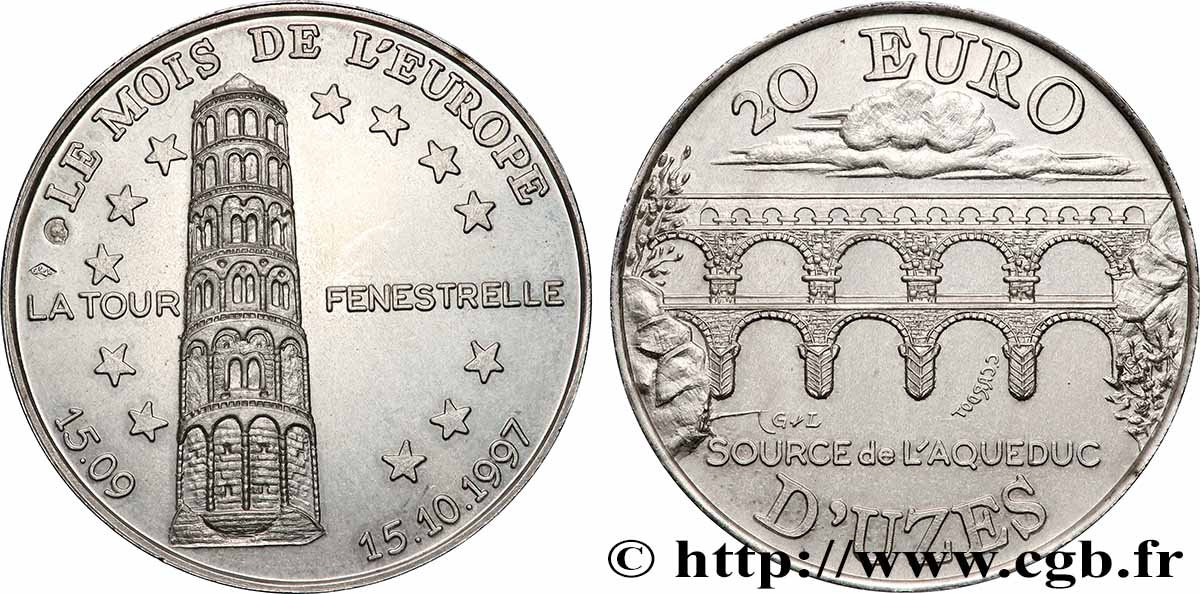 FRANCE 20 Euro d’Uzès (15 sept. 15 oct. 1997) 1997 SPL
