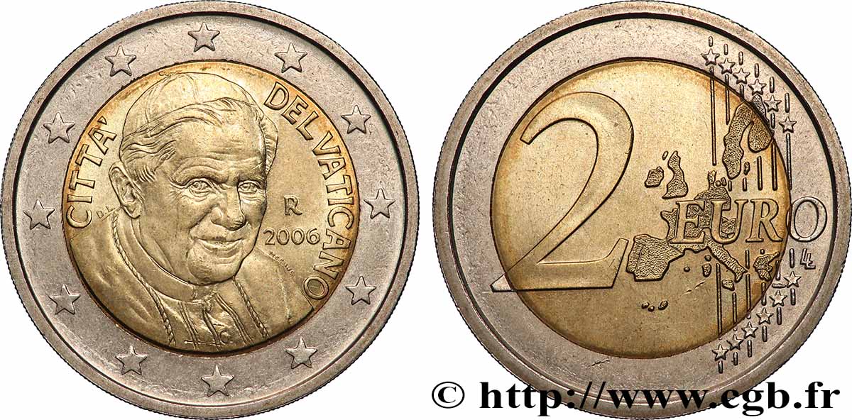 VATICAN 2 Euro BENOÎT XVI  2006 MS