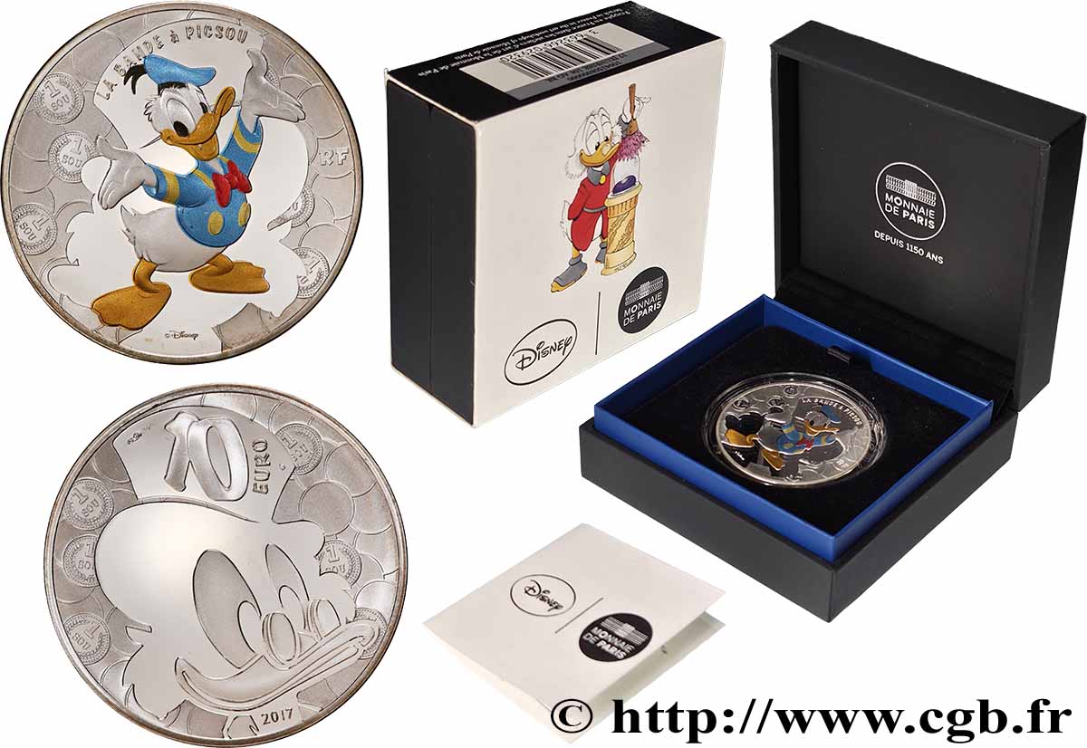 FRANCE Belle Épreuve 10 Euro -  LA BANDE A PICSOU 2017 Proof set
