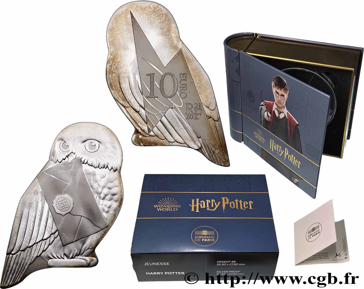 FRANCE BELLE EPREUVE 10 Euro HARRY POTTER 2021 Proof set