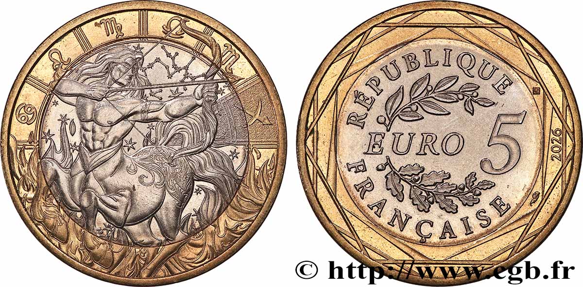 FRANCIA 5 Euro ASTROLOGIE - CAPRICORNE 2026 SPL