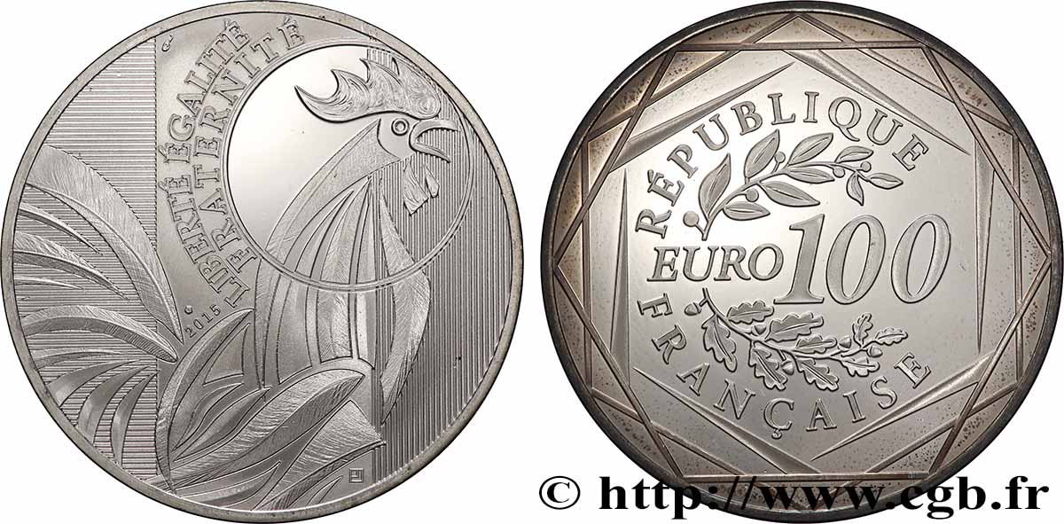 FRANKREICH 100 Euro COQ 2015