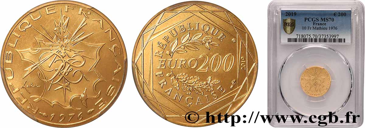 ORO, PALLADIO E PLATINO: INVESTIMENTI 200 Euro Pièce d’histoire (or) 2019 FDC70