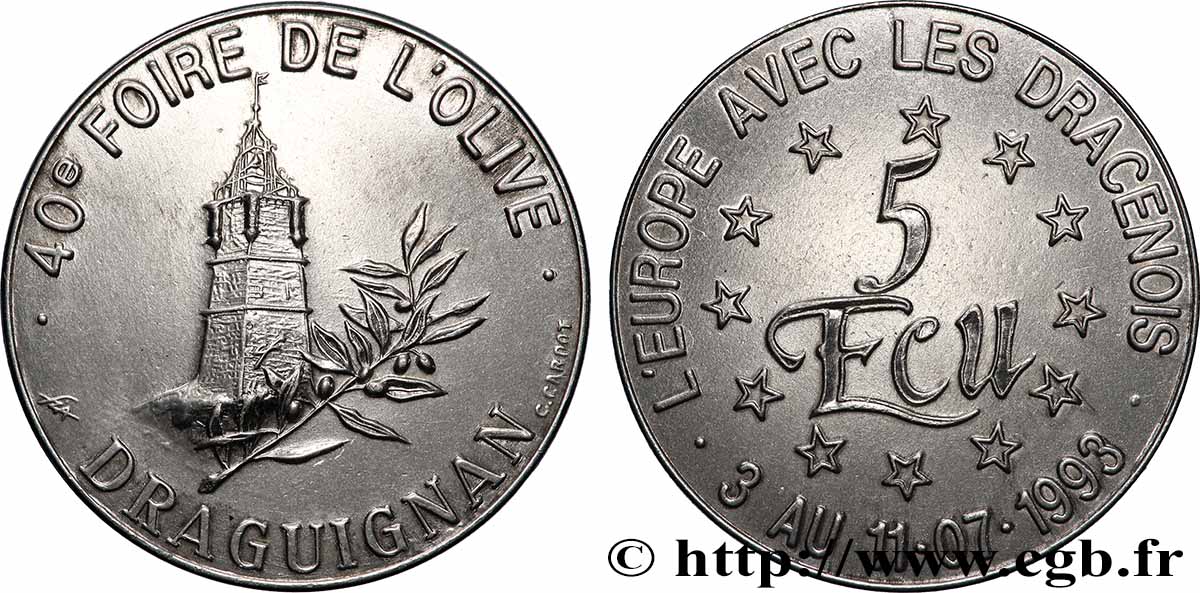 FRANCE 5 Écu de Draguignan (3 - 11 juillet 1993) 1993 MS