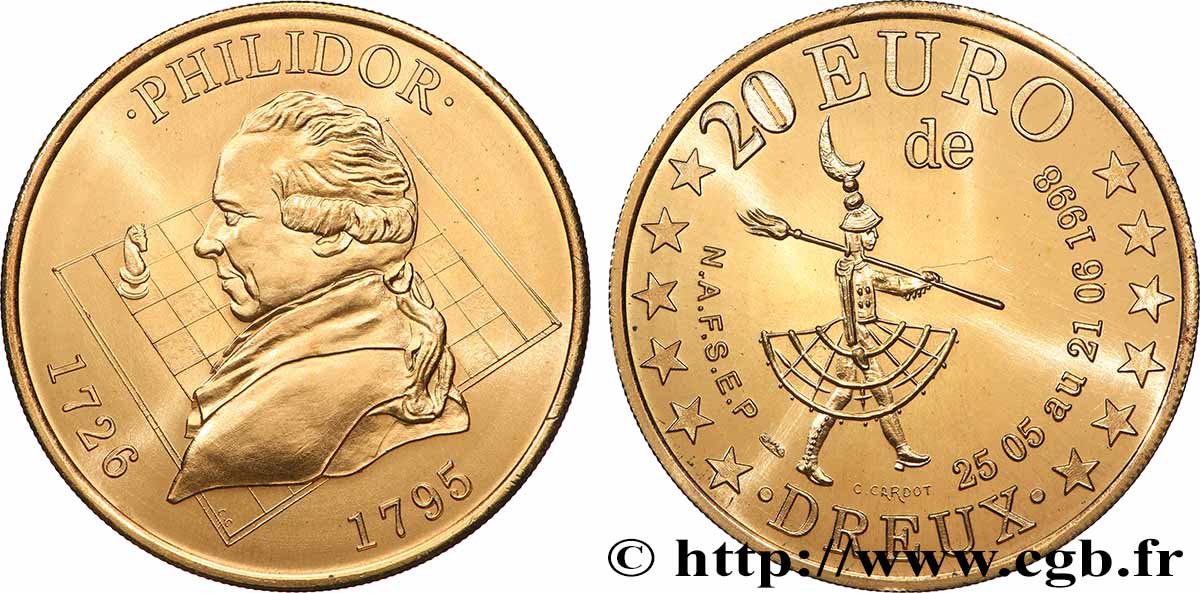 FRANCE 20 Euro de Dreux (25 mai - 21 juin 1998) 1998 MS