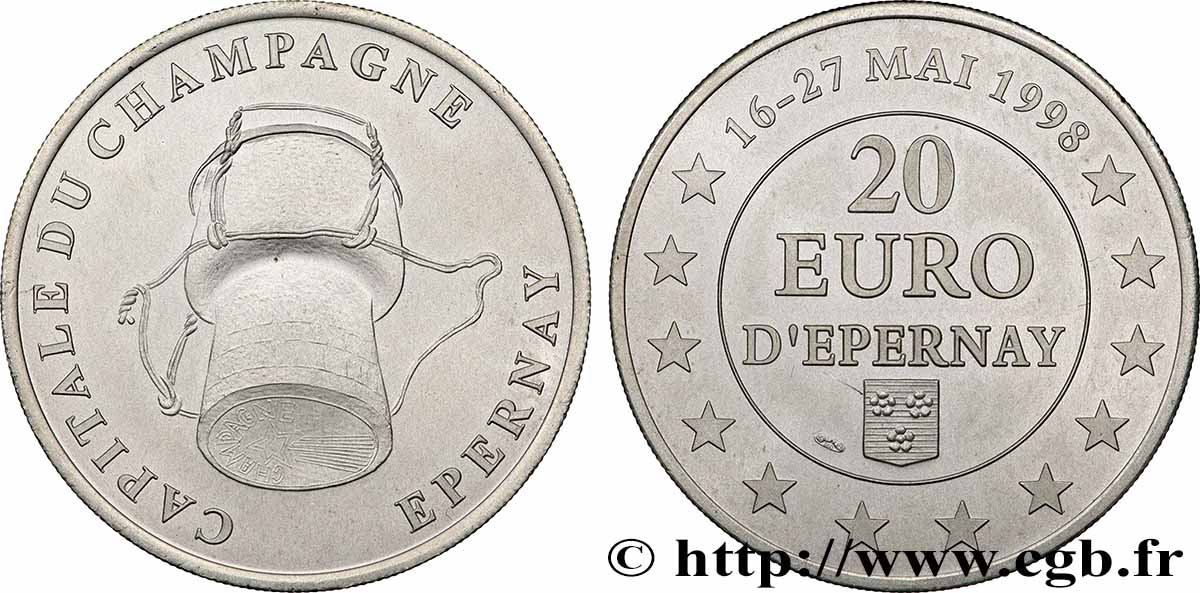 FRANCE 20 Euro d’Epernay (16 -27 mai 1998) 1998 MS