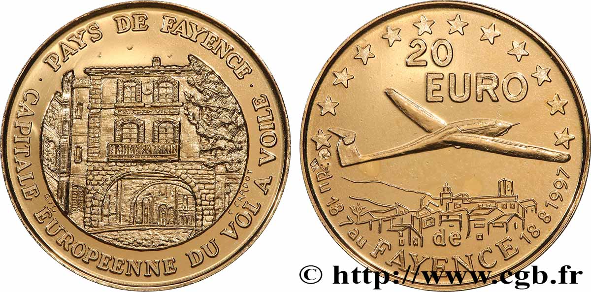 FRANCE 20 Euro de Fayence (18 juillet - 18 août 1997) 1997 MS
